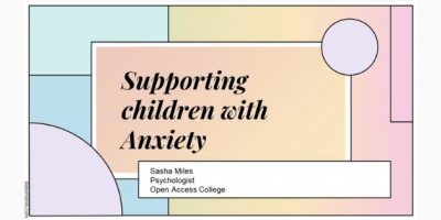 Supporting children with anxiety website