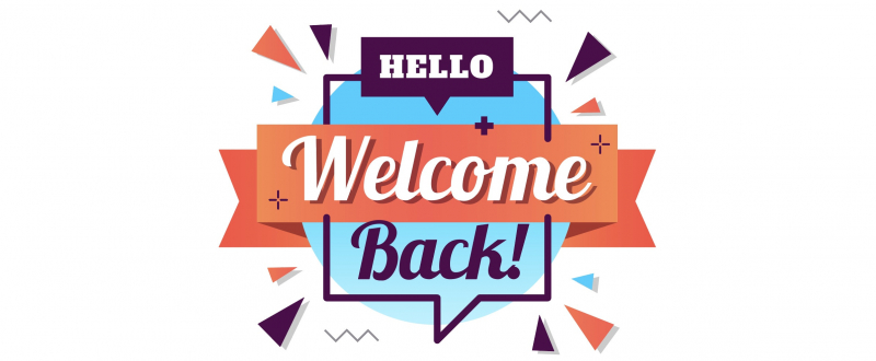 Welcome back image