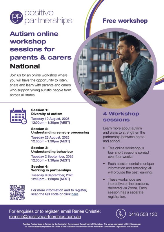 Positive Partnerships - Autism Online Workshop for Parents & Carers